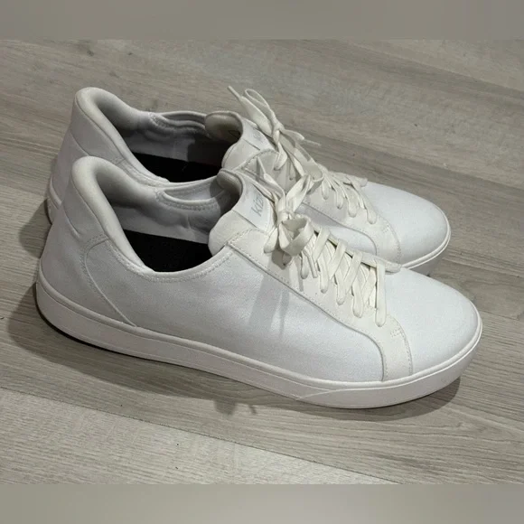 Kizik Irvine Ivory White Canvas Slip On Sneakers Unisex Size M’s 11.5 W’s 13 - Picture 8 of 13